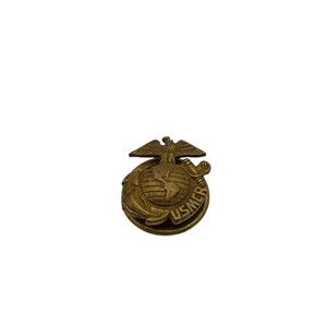 WWII US Marine Corps Reserve Collar Lapel Pin EGA Eagle Globe & Anchor